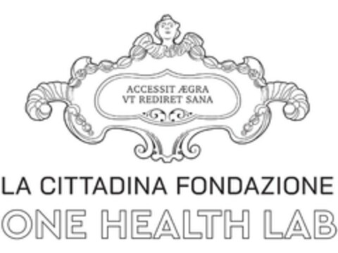 ONE HEALTH LAB LA CITTADINA FONDAZIONE ACCESSIT ÆGRA UT REDIRET SANA Logo (EUIPO, 07.05.2024)