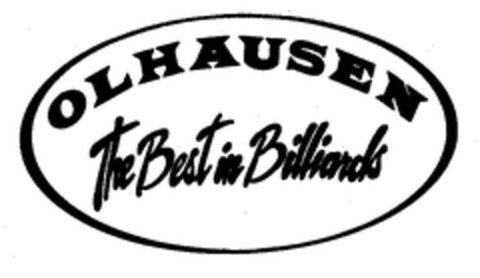 OLHAUSEN The Best in Billiards Logo (EUIPO, 28.07.1999)