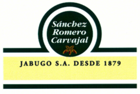 Sánchez Romero Carvajal JABUGO S.A. DESDE 1879 Logo (EUIPO, 12/07/1999)