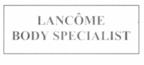 LANCÔME BODY SPECIALIST Logo (EUIPO, 02.04.2002)