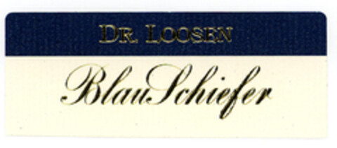 DR. LOOSEN BlauSchiefer Logo (EUIPO, 27.09.2004)