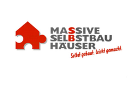 MASSIVE SELBSTBAU HÄUSER Selbst gebaut, leicht gemacht. Logo (EUIPO, 04.04.2005)