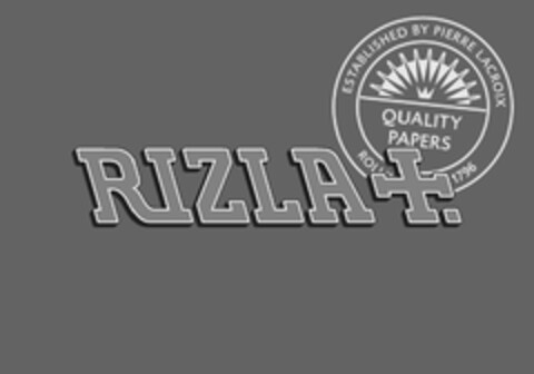 RIZLA ESTABLISHED BY PIERRE LACROIX QUALITY PAPERS Logo (EUIPO, 17.11.2011)