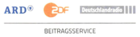 ARD 1 ZDF Deutschlandradio BEITRAGSSERVICE Logo (EUIPO, 25.01.2012)