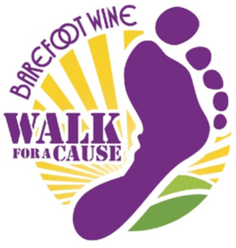 BAREFOOT WINE WALK FOR A CAUSE Logo (EUIPO, 12.03.2013)