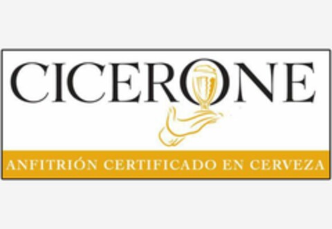 CICERONE ANFITRIÓN CERTIFICADO EN CERVEZA Logo (EUIPO, 25.07.2017)