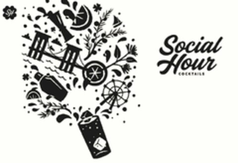 SH SOCIAL HOUR COCKTAILS Logo (EUIPO, 19.10.2020)