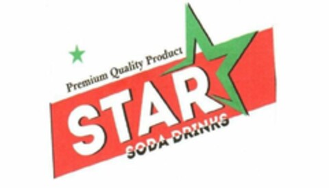 STAR SODA DRINKS PREMIUM QUALITY PRODUCT Logo (EUIPO, 04/01/2022)