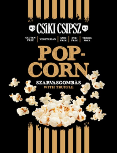 CSÍKI CSIPSZ  POP - CORN SZARVASGOMBÁS WITH TRUFFLE Logo (EUIPO, 12/14/2022)