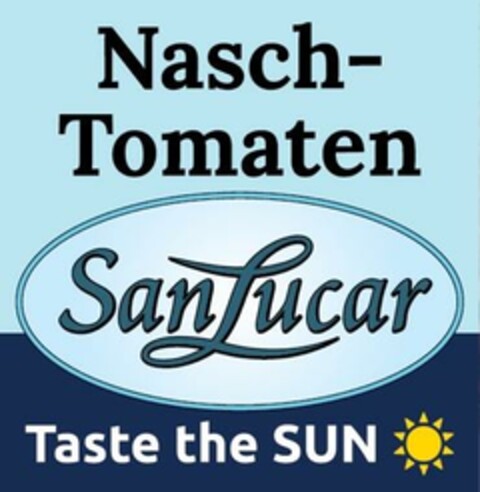 Nasch-Tomaten SanLucar Taste the SUN Logo (EUIPO, 29.04.2024)