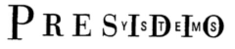 PRESIDIO SYSTEMS Logo (EUIPO, 26.07.1996)