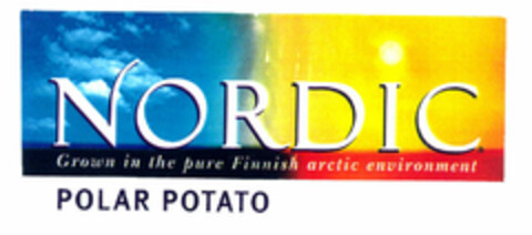 NORDIC Grown in the pure Finnish arctic environment POLAR POTATO Logo (EUIPO, 09.06.1997)