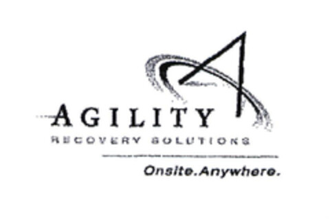 AGILITY RECOVERY SOLUTIONS Onsite. Anywhere. Logo (EUIPO, 01/13/2003)