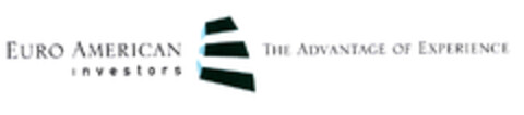 EURO AMERICAN investors THE ADVANTAGE OF EXPERIENCE Logo (EUIPO, 06.03.2003)