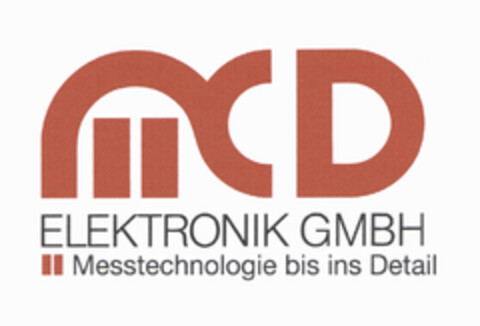 MCD ELEKTRONIK GMBH Messtechnologie bis ins Detail Logo (EUIPO, 09.05.2006)