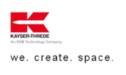 K KAYSER-THREDE An OHB Technology Company we. create. space. Logo (EUIPO, 04/21/2010)