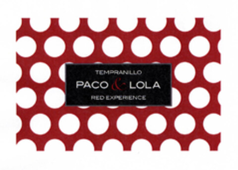 TEMPRANILLO PACO & LOLA RED EXPERIENCE Logo (EUIPO, 15.11.2010)
