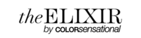 THE ELIXIR BY COLORSENSATIONAL Logo (EUIPO, 11.06.2013)