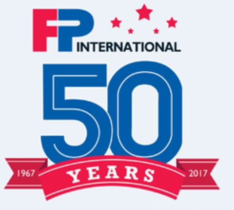 FP INTERNATIONAL 50 YEARS Logo (EUIPO, 07/04/2017)