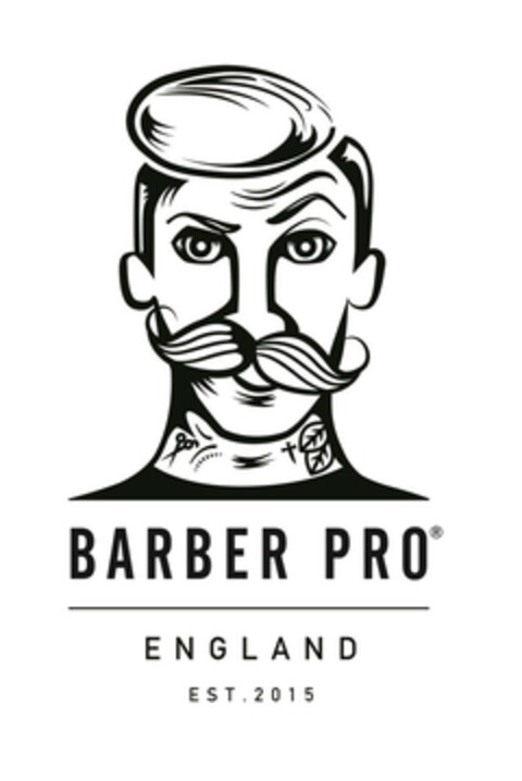 BARBER PRO ENGLAND EST. 2015 Logo (EUIPO, 02/19/2018)