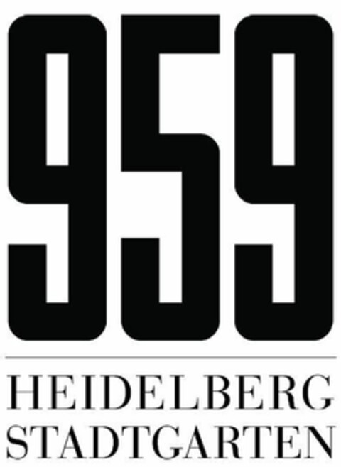 959 HEIDELBERG STADTGARTEN Logo (EUIPO, 17.08.2018)