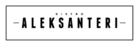 BISTRO ALEKSANTERI Logo (EUIPO, 10.12.2019)