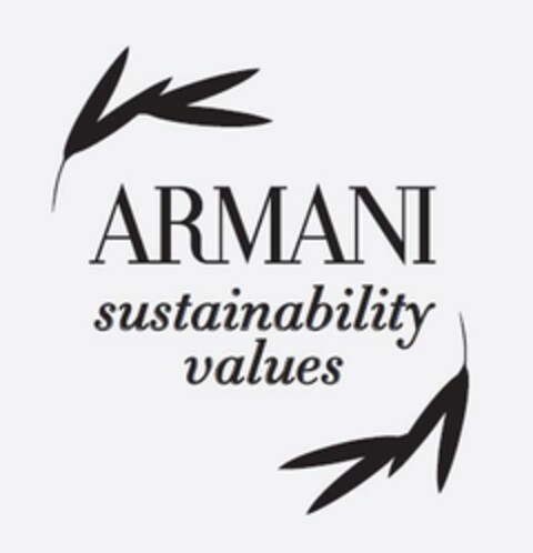 ARMANI SUSTAINABILITY VALUES Logo (EUIPO, 10.05.2022)