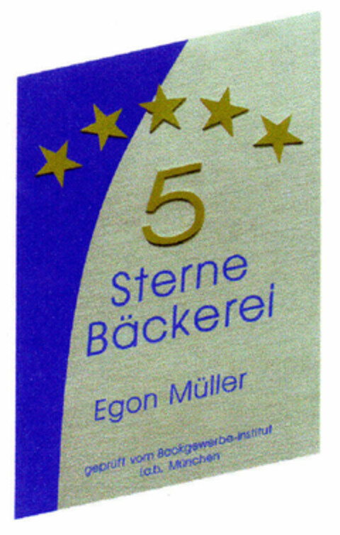 5 Sterne Bäckerei Egon Müller Logo (EUIPO, 15.10.1999)