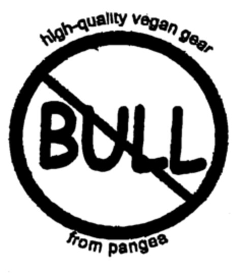 BULL high-quality vegan gear from pangea Logo (EUIPO, 20.01.2000)