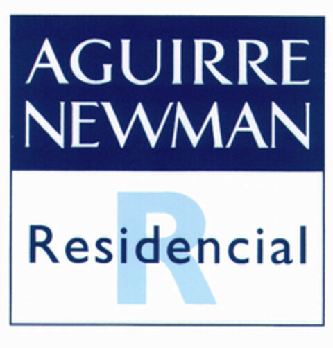 AGUIRRE NEWMAN R RESIDENCIAL Logo (EUIPO, 04.08.2000)