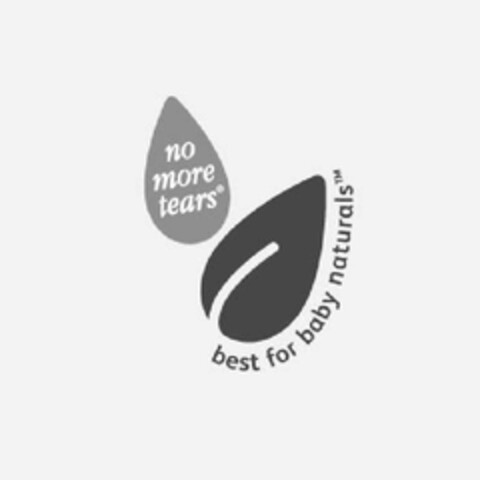 NO MORE TEARS BEST FOR BABY NATURALS & LEAF DESIGN Logo (EUIPO, 10/29/2009)