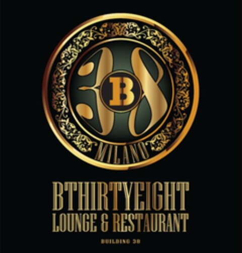 B38 MILANO BTHIRTYEIGHT LOUNGE & RESTAURANT BUILDING 38 Logo (EUIPO, 07/21/2014)