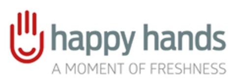 HAPPY HANDS A MOMENT OF FRESHNESS Logo (EUIPO, 21.10.2015)