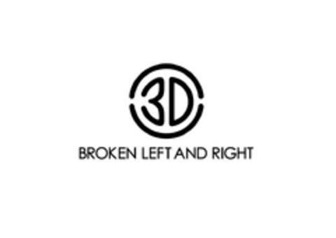 3D BROKEN LEFT AND RIGHT Logo (EUIPO, 22.10.2015)