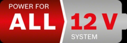 POWER FOR ALL 12 V SYSTEM Logo (EUIPO, 14.10.2019)