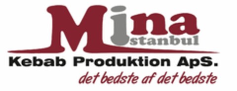 Mina Istanbul Kebab Produktion ApS. det bedste af det bedste Logo (EUIPO, 17.05.2022)