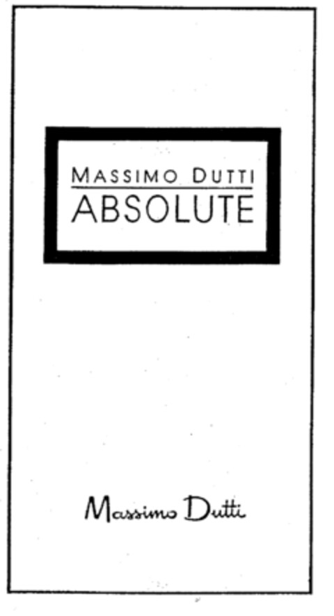 MASSIMO DUTTI ABSOLUTE Massimo Dutti Logo (EUIPO, 11.09.1996)