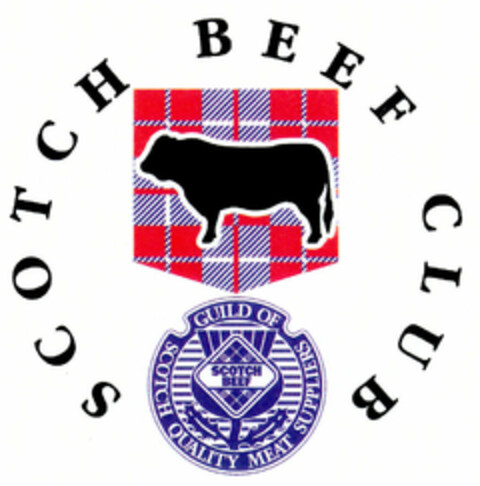 SCOTCH BEEF CLUB GUILD OF SCOTCH QUALITY MEAT SUPPLIERS Logo (EUIPO, 04/06/1999)