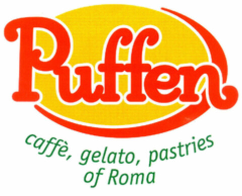 Puffen caffè, gelato, pastries of Roma Logo (EUIPO, 14.01.2000)