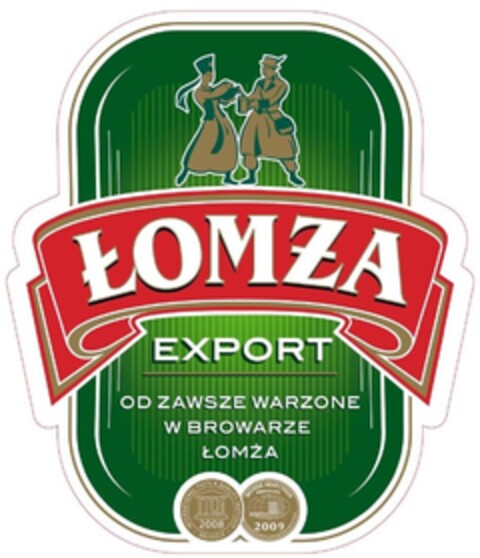 ŁOMŻA EKSPORT OD ZAWSZE WARZONE W BROWARZE ŁOMŻA Logo (EUIPO, 05/15/2011)