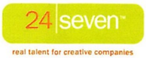 24 seven real talent for creative companies Logo (EUIPO, 04.07.2011)