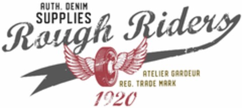 AUTH. DENIM SUPPLIES Rough Riders ATELIER GARDEUR REG. TRADE MARK 1920 Logo (EUIPO, 04/27/2018)