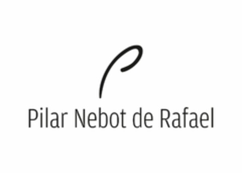 P PILAR NEBOT DE RAFAEL Logo (EUIPO, 04.10.2018)