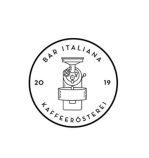 BAR ITALIANA KAFFEERÖSTEREI 2019 Logo (EUIPO, 12/20/2018)