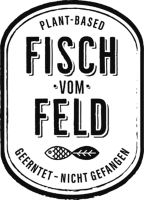 PLANT-BASED FISCH VOM FELD GEERNTET-NICHT GEFANGEN Logo (EUIPO, 03/02/2020)