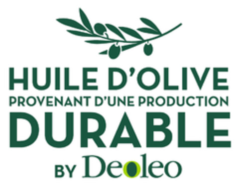 HUILE D'OLIVE PROVENANT D'UNE PRODUCTION DURABLE BY Deoleo Logo (EUIPO, 23.02.2022)