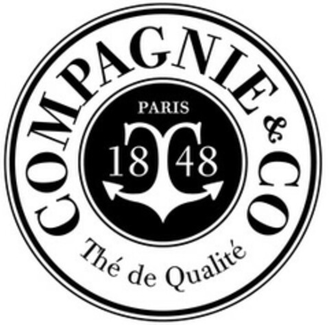 COMPAGNIE & CO Thé de Qualité PARIS 1848 CC Logo (EUIPO, 08/26/2022)