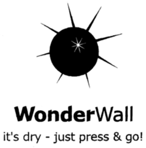 WonderWall it's dry - just press & go! Logo (EUIPO, 04.10.1999)