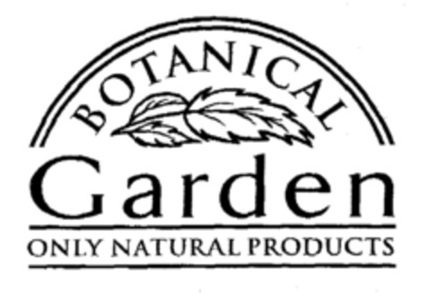 BOTANICAL Garden ONLY NATURAL PRODUCTS Logo (EUIPO, 15.06.2001)