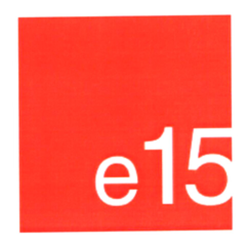 e15 Logo (EUIPO, 18.02.2003)